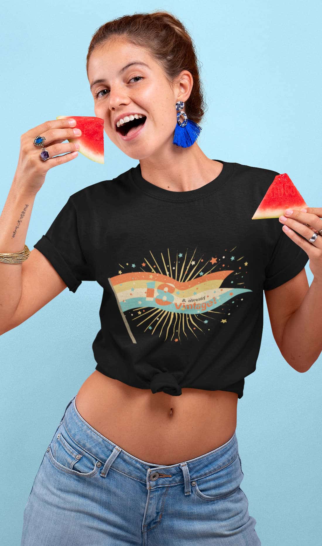 T-Shirt zum 18. Geburtstag - Magic Vintage Wimpel