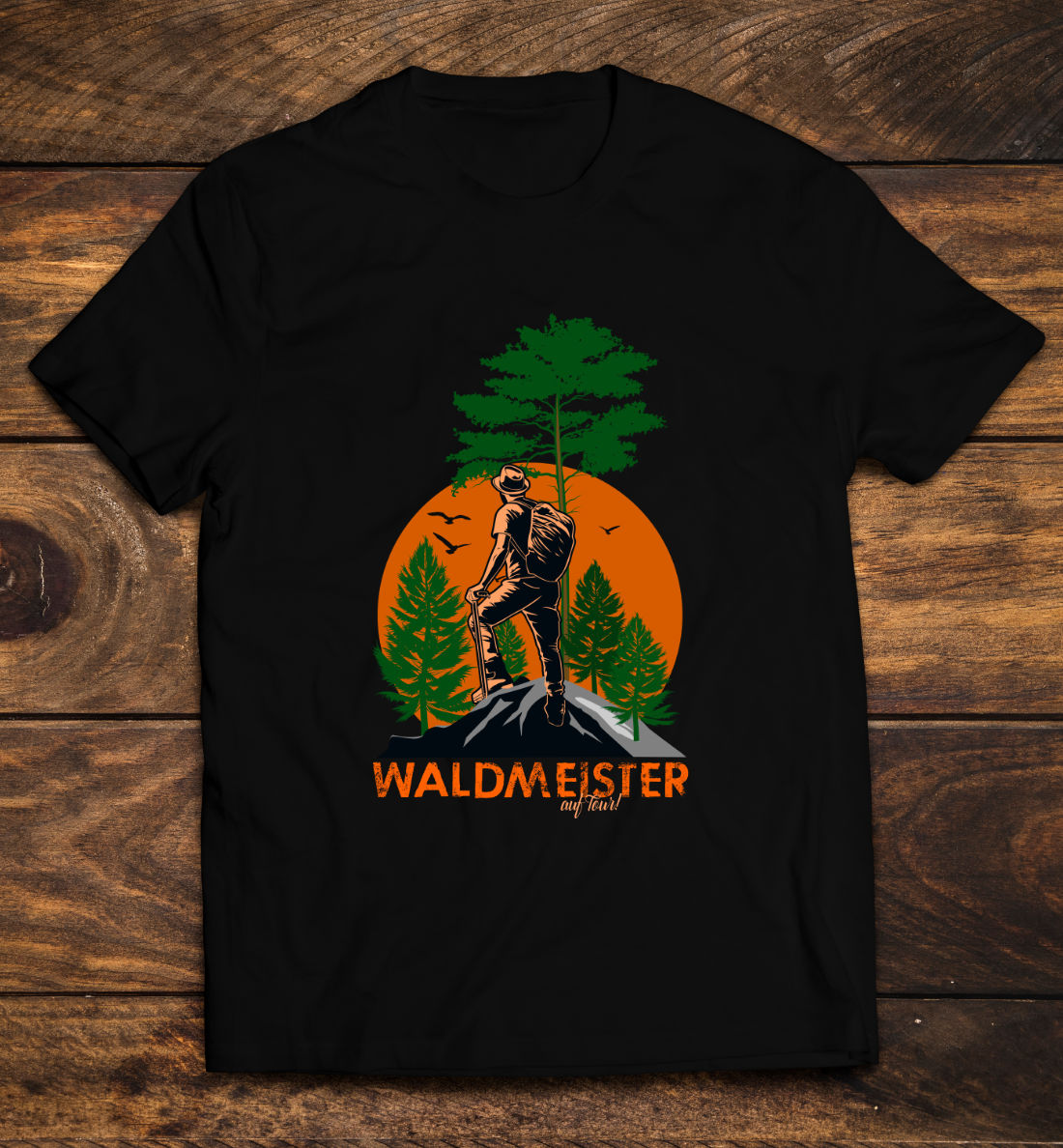 Wandern T-Shirt-Outdoor-Waldmeister