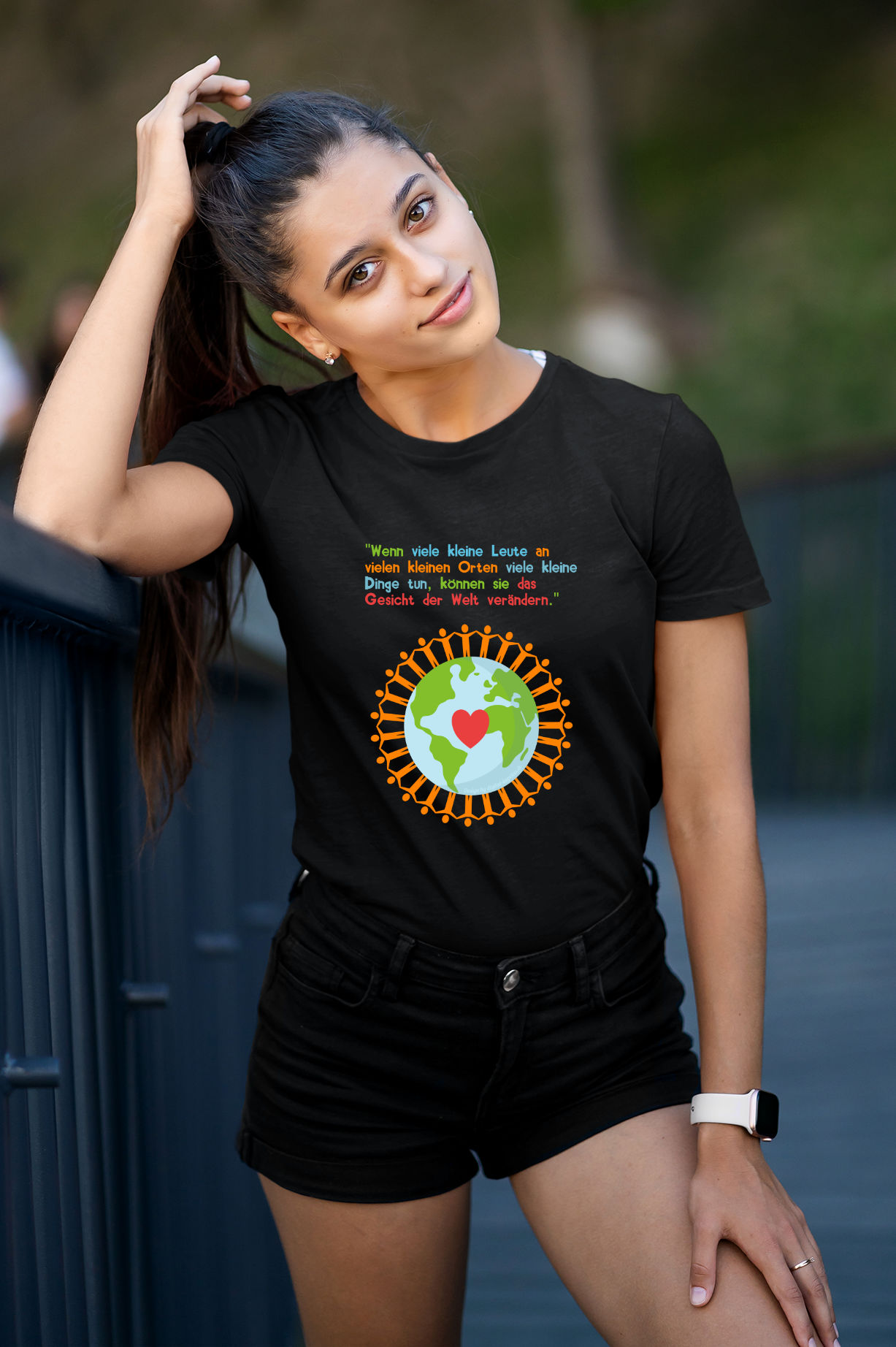 Peace-shirts für den Frieden-Demoshirt "Wenn viele kleine Leute..."