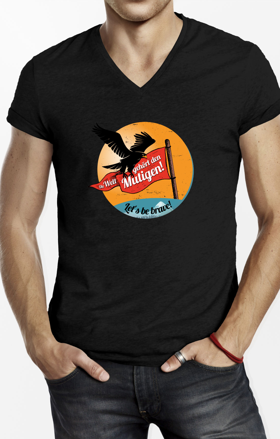 Peace Shirt-Die-Welt-gehör-den-Mutigen-brave-scr