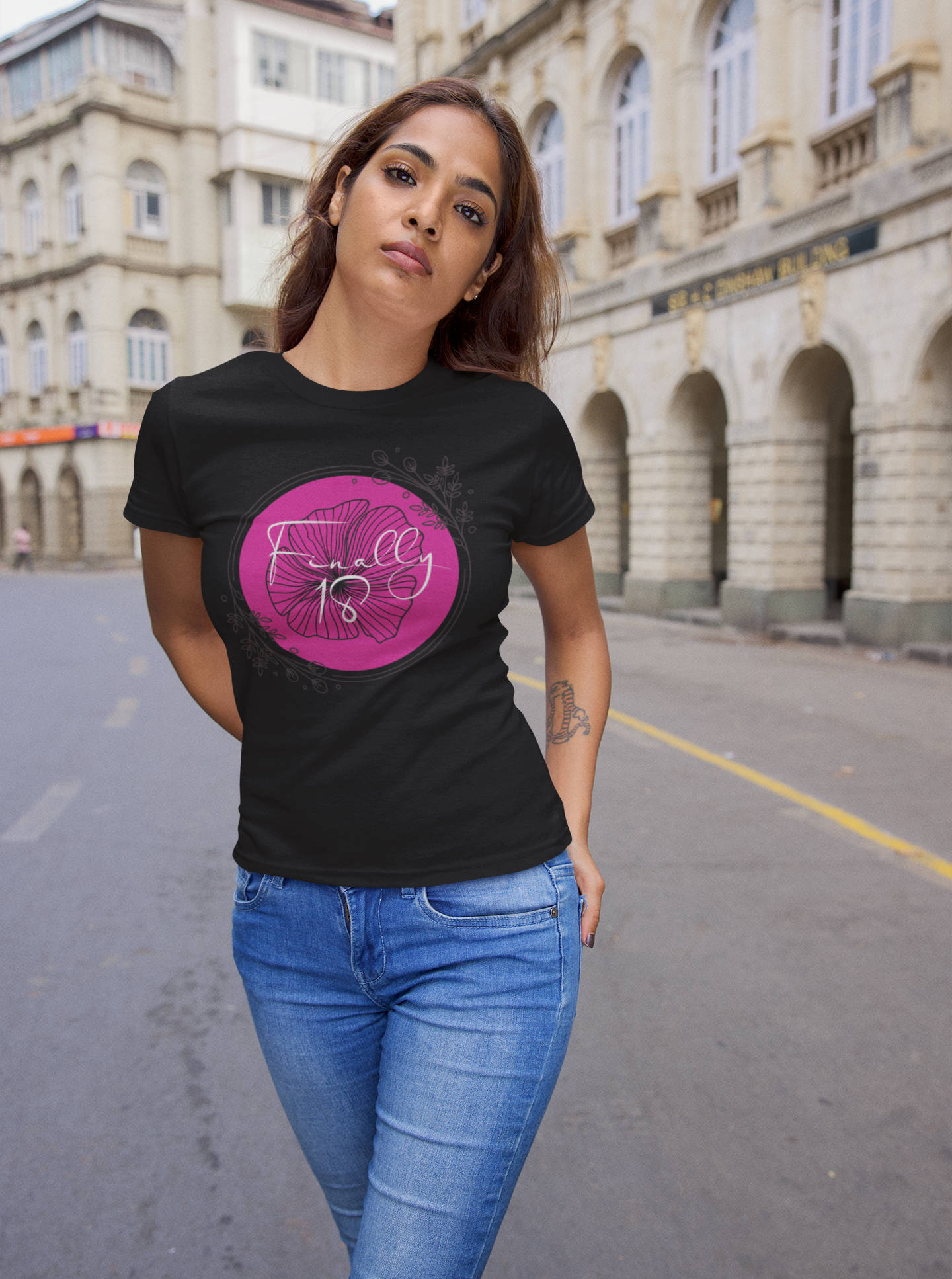 T-Shirt zum 18. Geburtstag - Romantic Circle