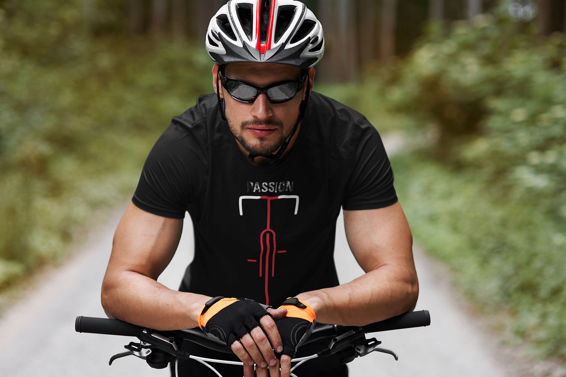 Fahrrad-T-Shirt-Silhouette-Passion-Rennrad