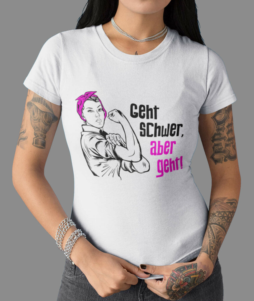 Ausgefallene-Damen-T-Shirts-Geht-schwer-aber-geht-RZ4c