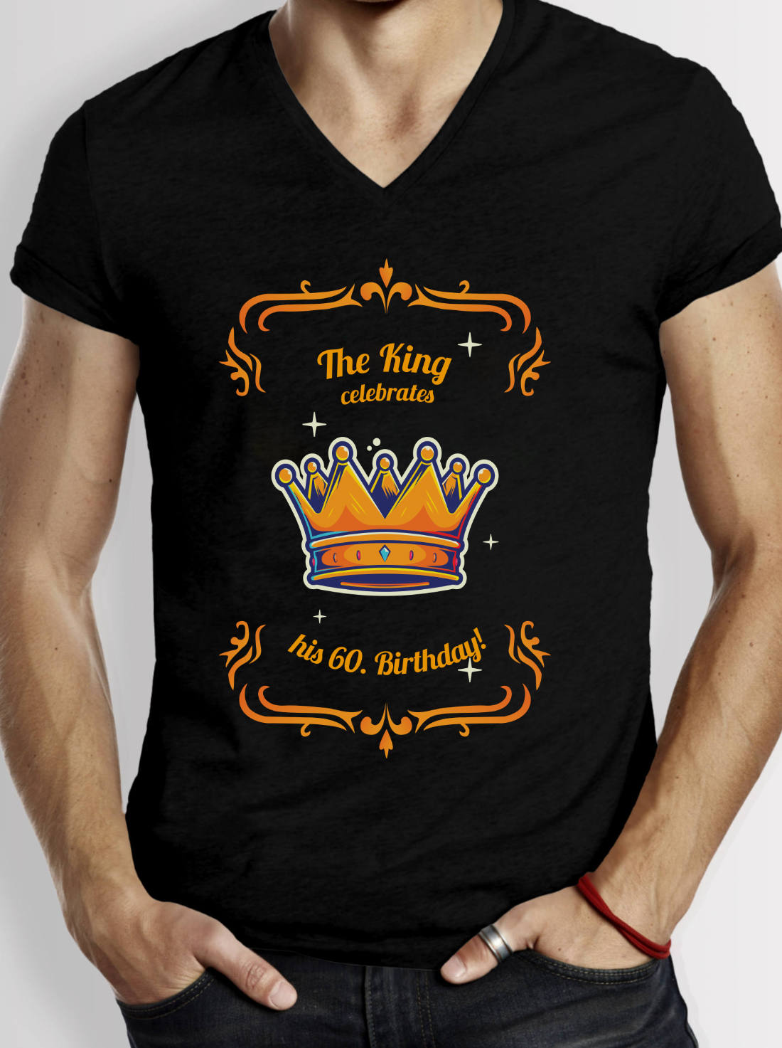 T-Shirts 60. Geburtstag - The King celebrates