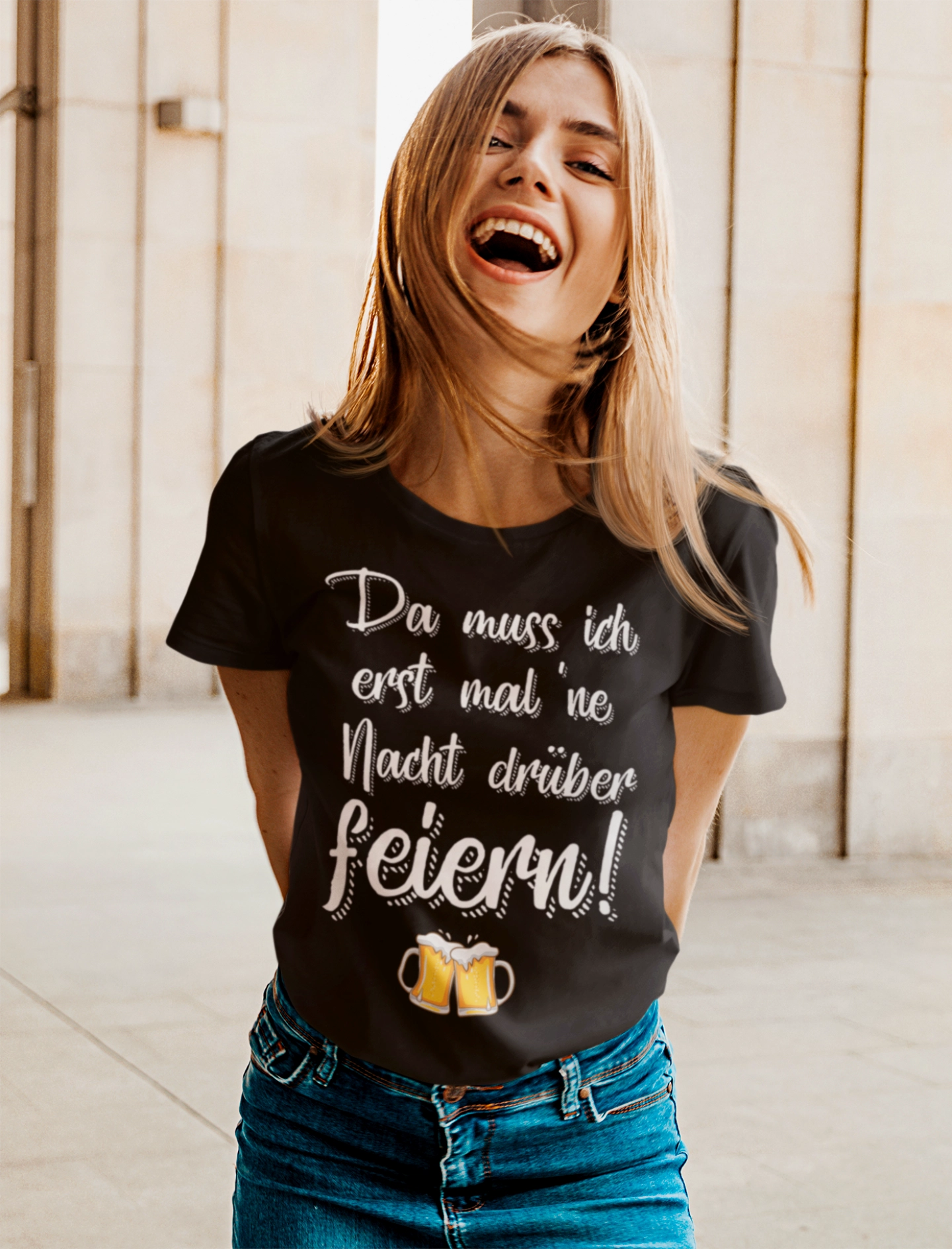 Lustiges-Shirt-Da muss ich erst mal drüber nachfeiern