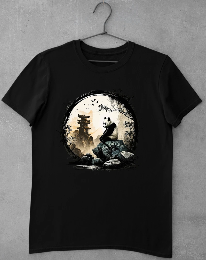 Ausgefallene-T-Shirts-Damen-Japan-Panda