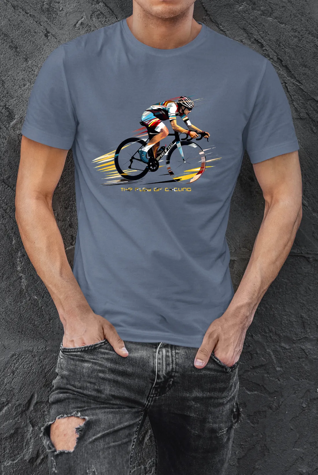 Fahrrad-T-Shirts-Flow-of-Cycling-Rennradfahrer