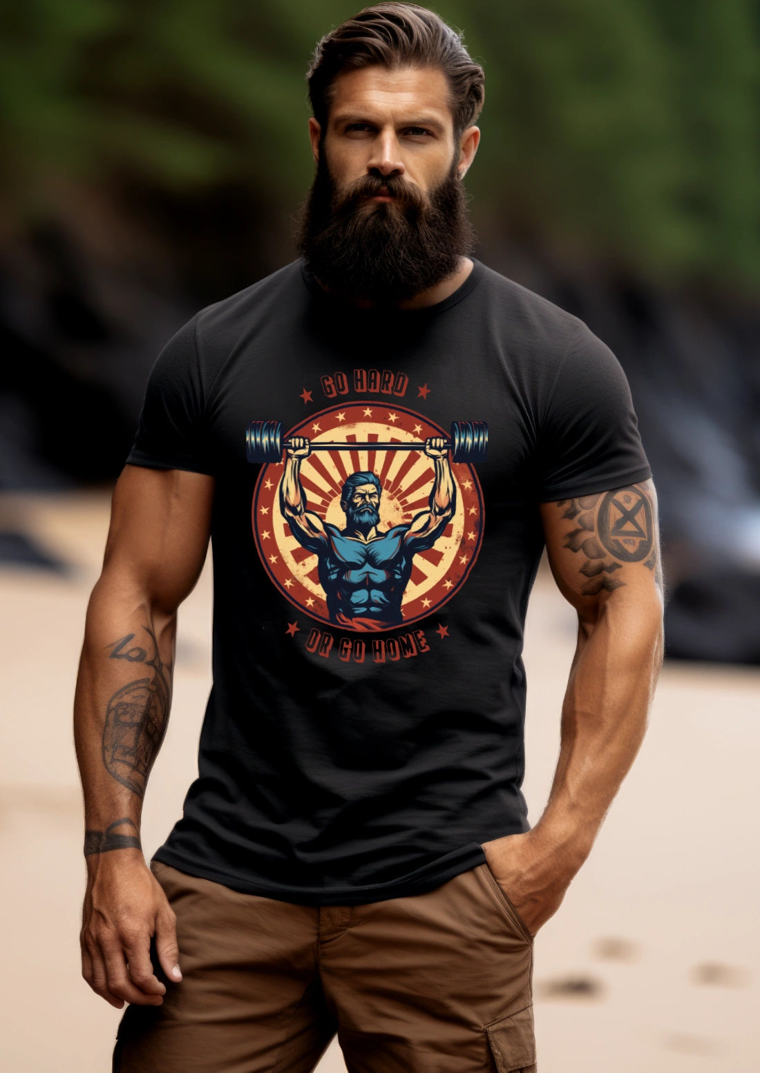 webxl-Retro-T-Shirts-Gym-Shirt-Weightlifter 2