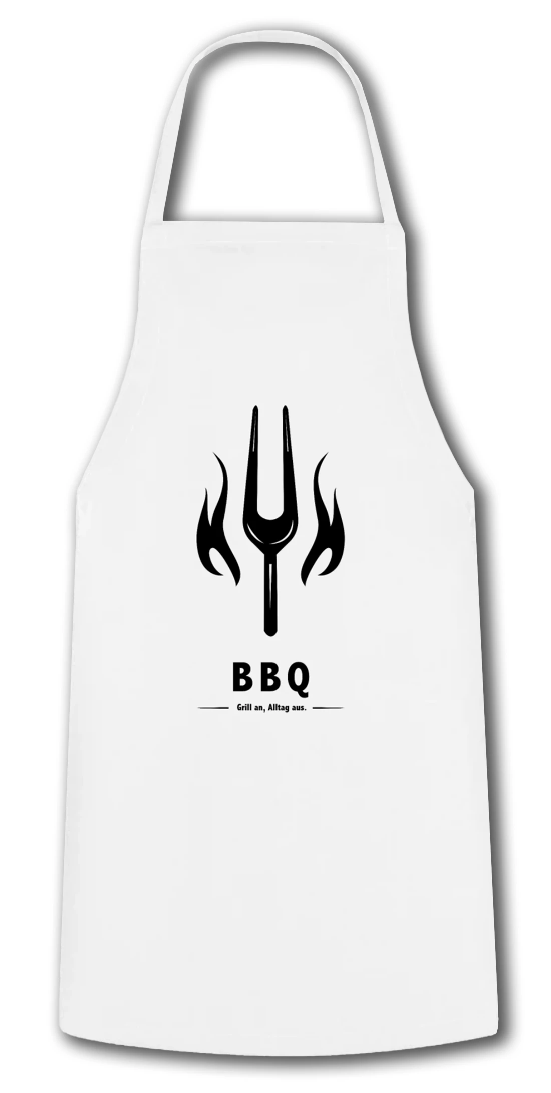 Grillschürze-weiß-Grill-an-Alltag-aus