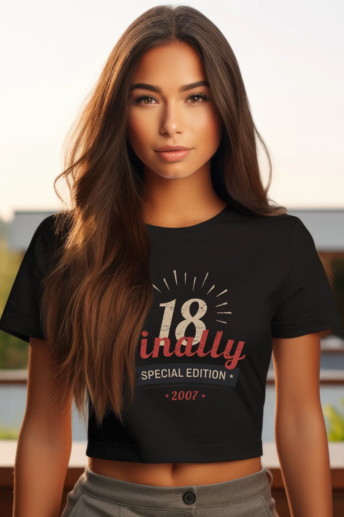 T-SHIRT-18-Geburtstag-2007-Retro-Badge-Finally