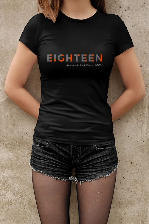 T-Shirt-18-Geburtstag-Typo-Design-EIGHTEEN-BIRTHDAY-2007 Kopie